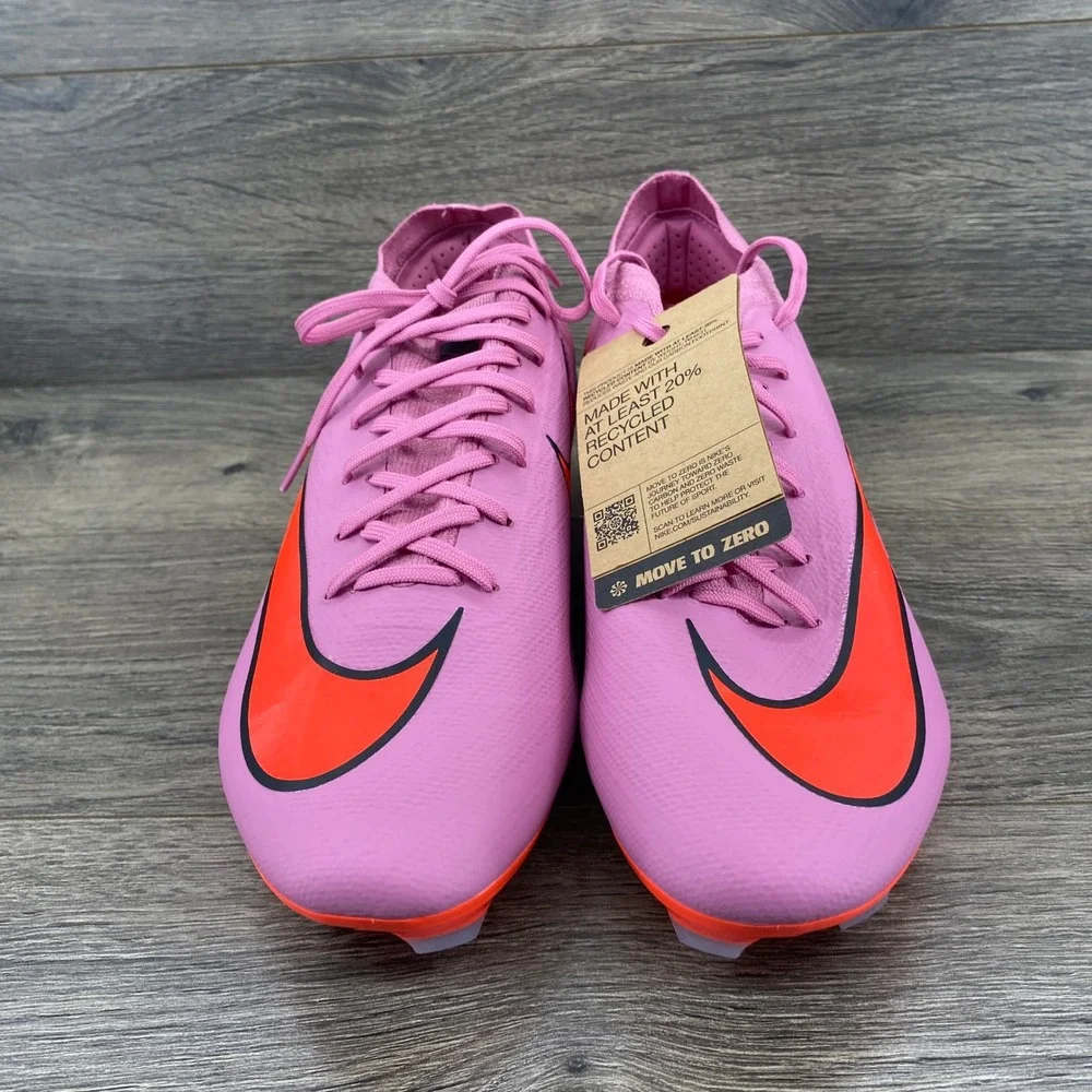 Nike Air Zoom Mercurial Vapor 16 PRO FG Mens 10.5 Pink Soccer Cleats FQ8685-600